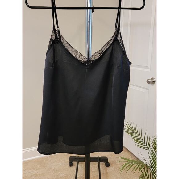 Abercrombie & Fitch Black Lace Trim Tank - Picture 1 of 3